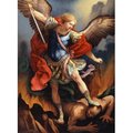 Superstock Superstock SAL9801012 St. Michael Archangel Nostalgia Cards Color Lithograph Poster Print; 18 x 24 SAL9801012